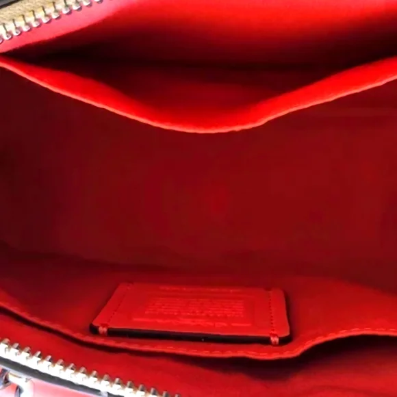 ✨️RARE✨️ COACH Mini Sierra Satchel in Purple/Coral Ombre and Signature Canvas 💜
